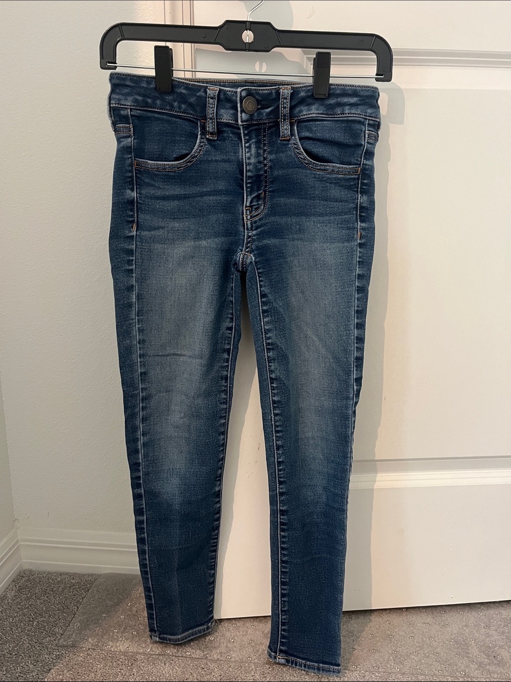 American Eagle Outfitters Dark Blue Crop Jeggings